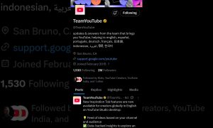 Youtube official page on twitter to get help and support.